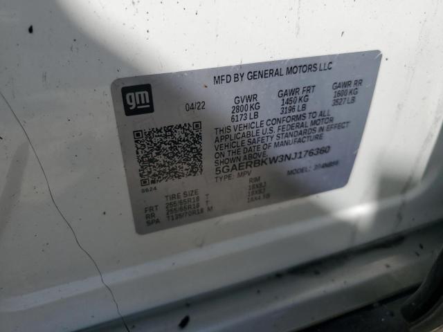 2022 Buick Enclave Es მანქანა იყიდება აუქციონზე, vin: 5GAERBKW3NJ176360, აუქციონის ნომერი: 80519365