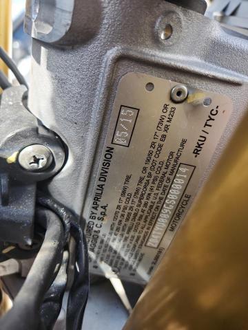 80885795 :رقم المزاد ، ZD4TYU009GS000014 vin ، 2016 Aprilia Tuono V4 1 مزاد بيع