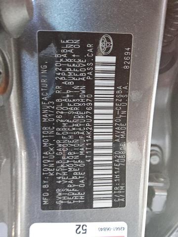 Продажа на аукционе авто 2023 Toyota Camry, vin: 4T1T11AK2PU776970, номер лота: 70318485