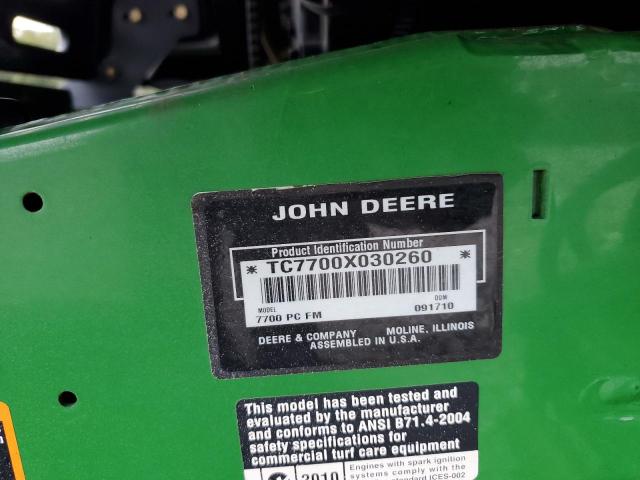 Aukcja sprzedaży 2010 John Deere Unknown, vin: TC7700X030260, numer aukcji: 84277935
