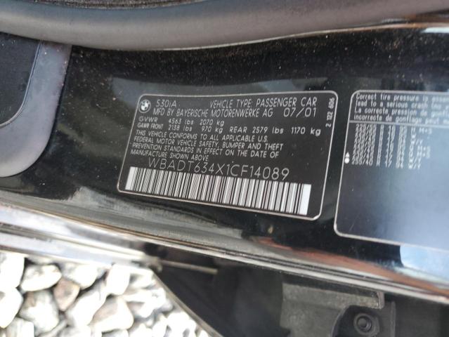Продажа на аукционе авто 2001 Bmw 530, vin: WBADT634X1CF14089, номер лота: 71828675