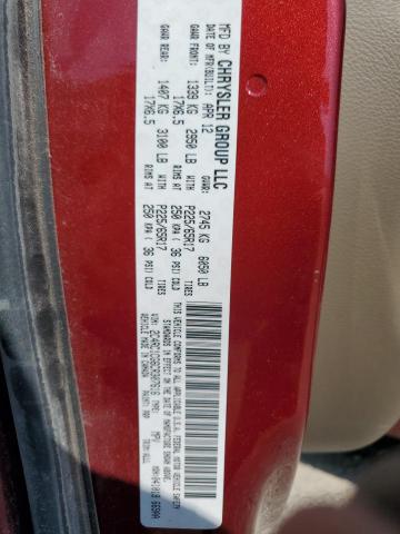 71488575 :رقم المزاد ، 2C4RC1CG6CR307616 vin ، 2012 Chrysler Town & Cou مزاد بيع