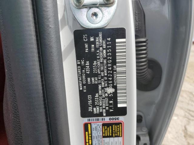 80198645 :رقم المزاد ، 5XXG64J24RG235114 vin ، 2024 Kia K5 Gt Line مزاد بيع