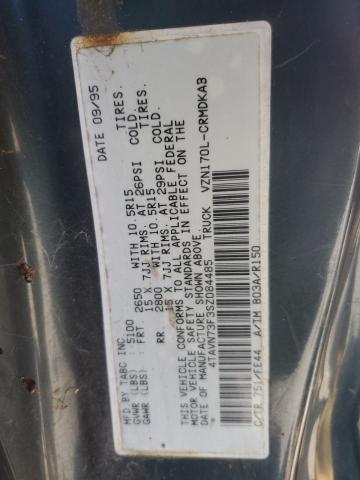 1995 Toyota Tacoma მანქანა იყიდება აუქციონზე, vin: 4TAVN73F3SZ084485, აუქციონის ნომერი: 71719845