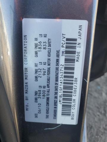 Aukcja sprzedaży 2010 Mazda 3, vin: JM1BL1SF1A1343712, numer aukcji: 84399475