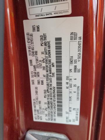 2014 Ford Escape Se მანქანა იყიდება აუქციონზე, vin: 1FMCU9GX1EUB25822, აუქციონის ნომერი: 84702965