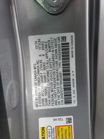 Продажа на аукционе авто 2024 Honda Civic, vin: 2HGFE1F71RH329581, номер лота: 80183215