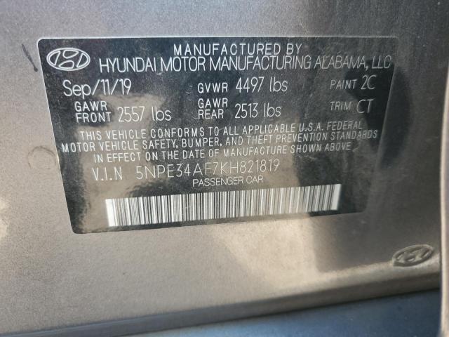 Aukcja sprzedaży 2019 Hyundai Sonata Limited, vin: 5NPE34AF7KH821819, numer aukcji: 80276545