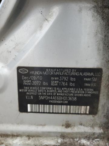 81595235 :رقم المزاد ، 5NPDH4AE6BH013658 vin ، 2011 Hyundai Elantra مزاد بيع