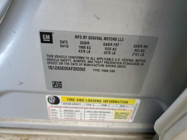 Продаж на аукціоні авто 2010 Chevrolet Malibu, vin: 1G1ZA5E00AF282092, номер лоту: 80802505