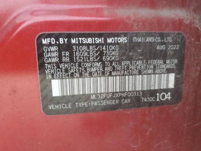 Продаж на аукціоні авто 2023 Mitsubishi Mirage, vin: ML32FUFJXPHF00313, номер лоту: 81013145