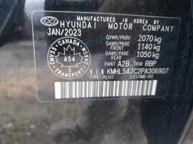 2023 Hyundai Sonata მანქანა იყიდება აუქციონზე, vin: KMHL54JC2PA306907, აუქციონის ნომერი: 80257335