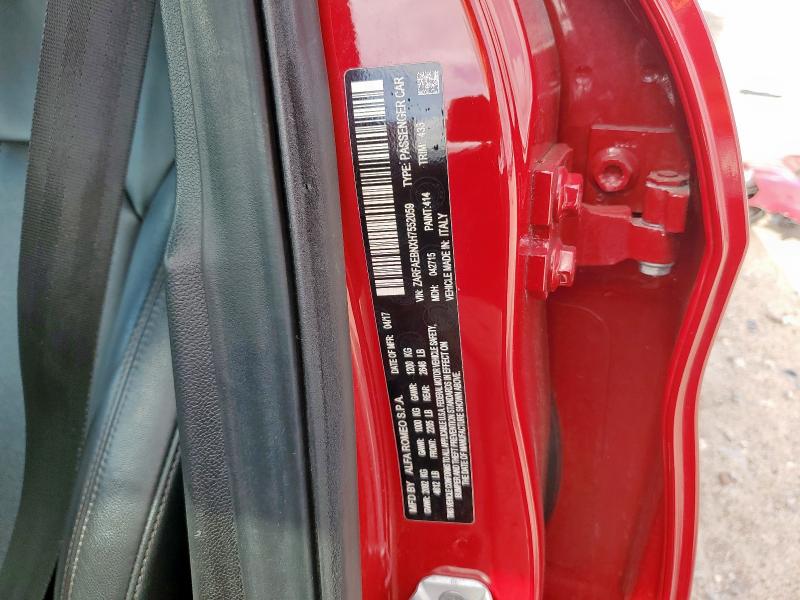 Aukcja sprzedaży 2017 Alfa Romeo Giulia, vin: ZARFAEBNXH7552059, numer aukcji: 82107715