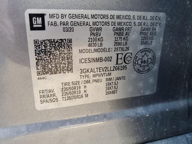 Aukcja sprzedaży 2020 Gmc Terrain, vin: 3GKALTEV2LL266195, numer aukcji: 83873905