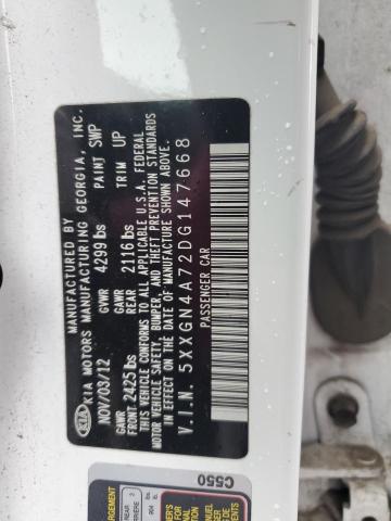Aukcja sprzedaży 2013 Kia Optima, vin: 5XXGN4A72DG147668, numer aukcji: 84646215