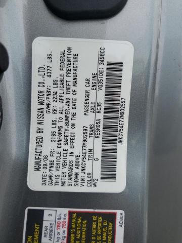 Aukcja sprzedaży 2007 Infiniti G35, vin: JNKCV54E77M902597, numer aukcji: 81474415