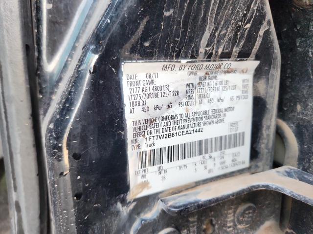 70667515 :رقم المزاد ، 1FT7W2B61CEA21442 vin ، 2012 Ford F250 مزاد بيع