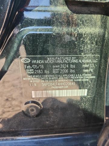 71156115 :رقم المزاد ، 5NPD84LF4HH020641 vin ، 2017 Hyundai Elantra مزاد بيع