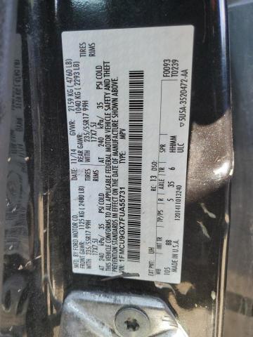 2015 Ford Escape Se მანქანა იყიდება აუქციონზე, vin: 1FMCU9GX7FUA55731, აუქციონის ნომერი: 71009015