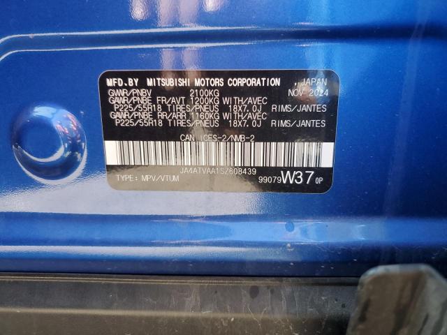 2025 Mitsubishi Eclipse Cr მანქანა იყიდება აუქციონზე, vin: JA4ATVAA1SZ608439, აუქციონის ნომერი: 81191975