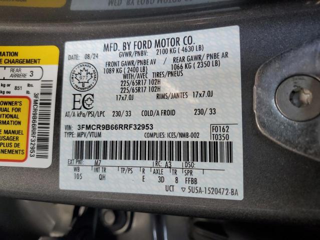 Продажа на аукционе авто 2024 Ford Bronco Spo, vin: 3FMCR9B66RRF32953, номер лота: 72049545