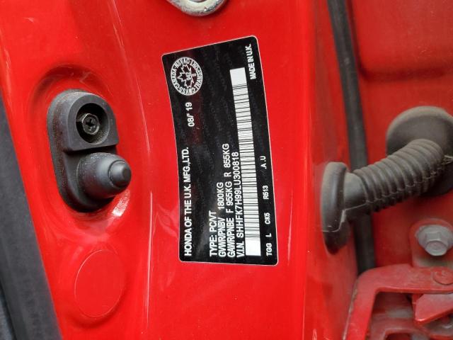 Продаж на аукціоні авто 2020 Honda Civic, vin: SHHFK7H99LU300818, номер лоту: 71578985