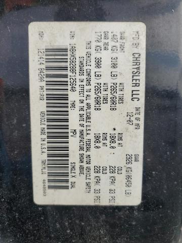 80945005 :رقم المزاد ، 1A8HX58288F125640 vin ، 2008 Chrysler Aspen مزاد بيع
