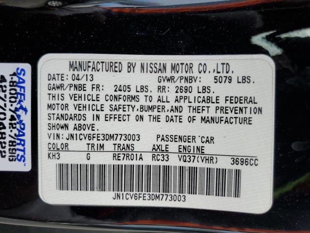 Продажа на аукционе авто 2013 Infiniti G37 Sport, vin: JN1CV6FE3DM773003, номер лота: 82062085