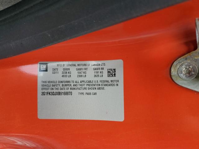 Aukcja sprzedaży 2011 Chevrolet Camaro 2ss, vin: 2G1FK3DJXB9168870, numer aukcji: 71780905