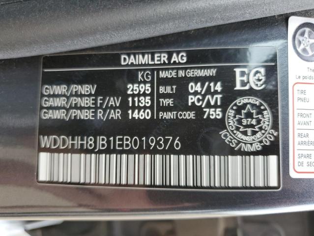 Auction sale of the 2014 Mercedes-benz E, vin: WDDHH8JB1EB019376, lot number: 71260965