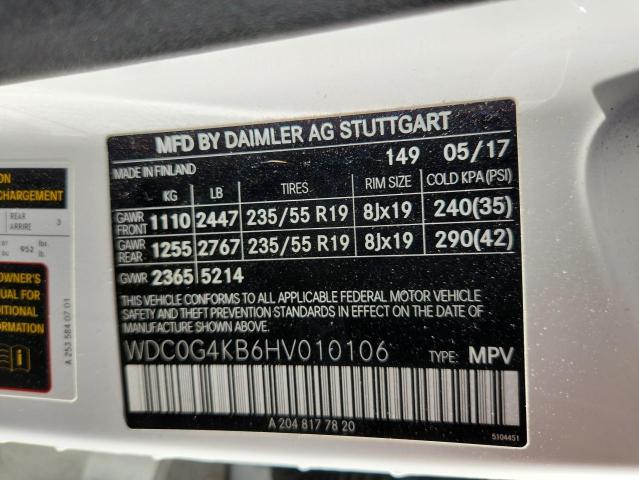 Aukcja sprzedaży 2017 Mercedes-benz Glc, vin: WDC0G4KB6HV010106, numer aukcji: 71979665