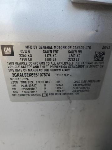 84547615 :رقم المزاد ، 2GKALSEK6E6107574 vin ، 2014 Gmc Terrain مزاد بيع