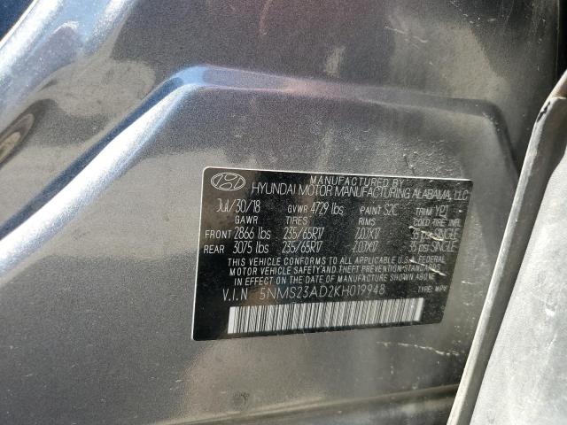 Aukcja sprzedaży 2019 Hyundai Santa Fe, vin: 5NMS23AD2KH019948, numer aukcji: 70144945