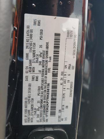 2024 Ford F150 მანქანა იყიდება აუქციონზე, vin: 1FTEW2KP7RKE68156, აუქციონის ნომერი: 71263975