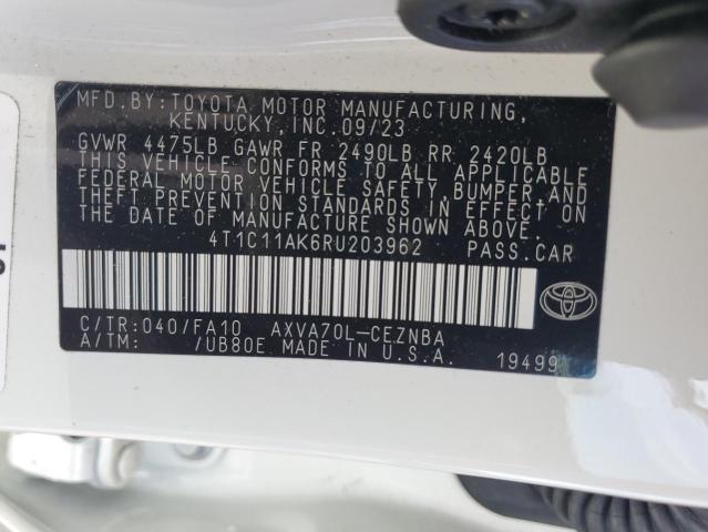 Aukcja sprzedaży 2024 Toyota Camry, vin: 4T1C11AK6RU203962, numer aukcji: 80454075