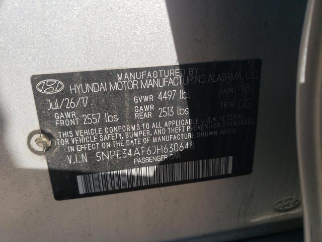 Aukcja sprzedaży 2018 Hyundai Sonata Spo, vin: 5NPE34AF6JH630648, numer aukcji: 71176495