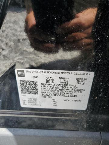 Продаж на аукціоні авто 2024 Chevrolet Equinox, vin: 3GNAXHEG6RL165840, номер лоту: 70960665