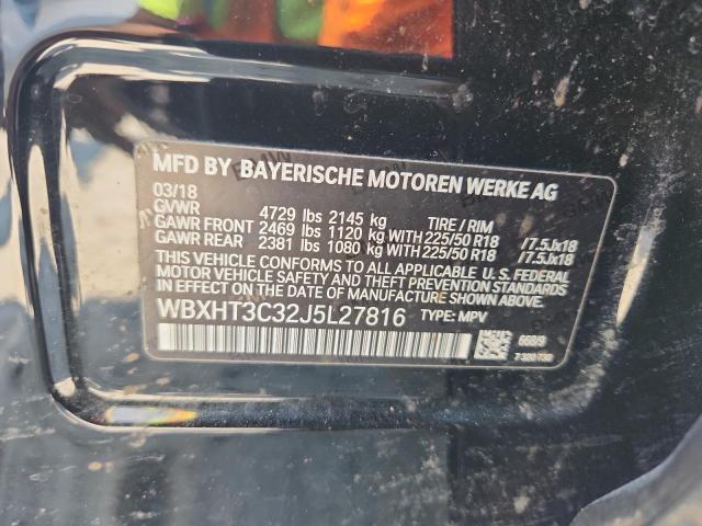 Aukcja sprzedaży 2018 Bmw X1 Xdrive2, vin: WBXHT3C32J5L27816, numer aukcji: 72056085