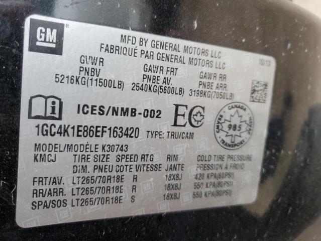 70522695 :رقم المزاد ، 1GC4K1E86EF163420 vin ، 2014 Chevrolet Silverado مزاد بيع