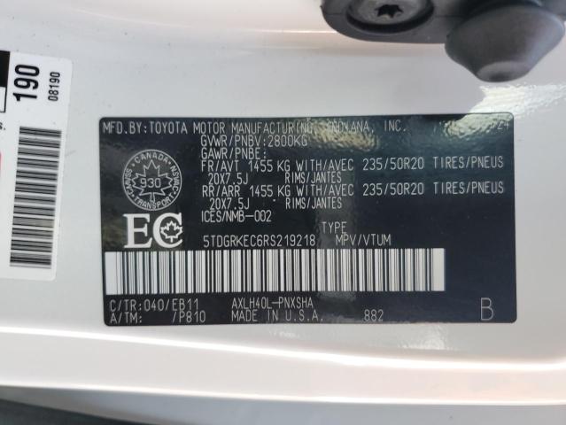 Продажа на аукционе авто 2024 Toyota Sienna Le/, vin: 5TDGRKEC6RS219218, номер лота: 80986325
