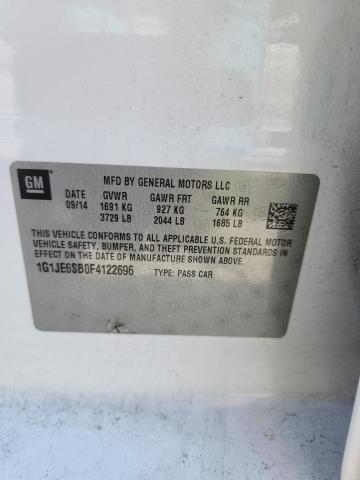 Продажа на аукционе авто 2015 Chevrolet Sonic, vin: 1G1JE6SB0F4122696, номер лота: 80666485