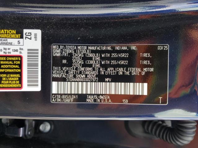 69718875 :رقم المزاد ، 5TDAAAB66SS027972 vin ، 2025 Lexus Tx 350 Bas مزاد بيع