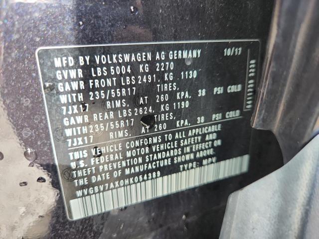 Aukcja sprzedaży 2017 Volkswagen Tiguan, vin: WVGBV7AX0HK054389, numer aukcji: 71745515