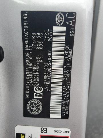 81561595 :رقم المزاد ، 2T1BU4EE8BC570667 vin ، 2011 Toyota Corolla مزاد بيع