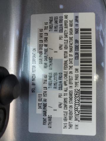 2013 Mazda Mx-5 Miata მანქანა იყიდება აუქციონზე, vin: JM1NC2PF0D0230582, აუქციონის ნომერი: 81768355