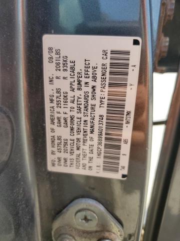 2009 Honda Accord Exl მანქანა იყიდება აუქციონზე, vin: 1HGCP36899A013748, აუქციონის ნომერი: 81162975