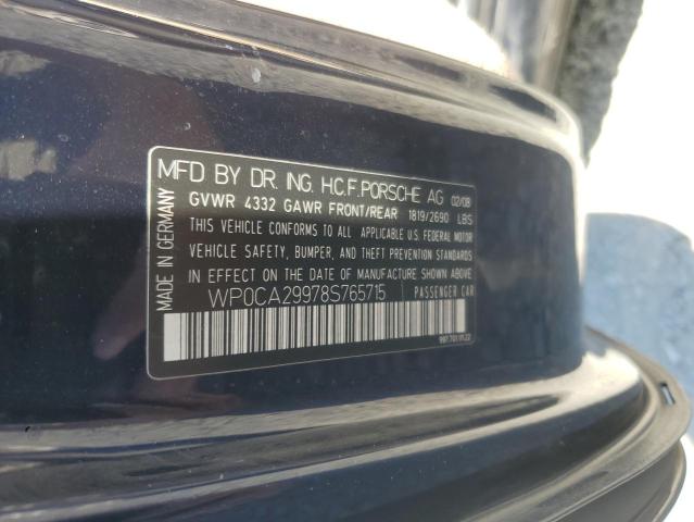 Продаж на аукціоні авто 2008 Porsche 911 Carrer, vin: WP0CA29978S765715, номер лоту: 81480025