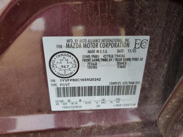 Aukcja sprzedaży 2006 Mazda 6 I, vin: 1YVFP80C165M20242, numer aukcji: 80761905