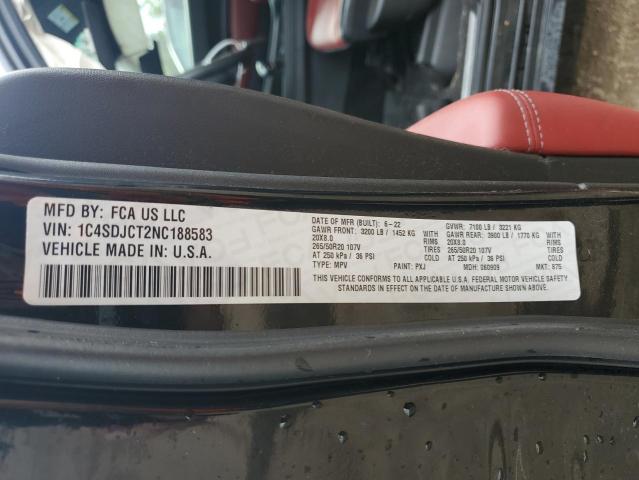 Продаж на аукціоні авто 2022 Dodge Durango, vin: 1C4SDJCT2NC188583, номер лоту: 71067415