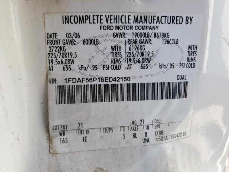 Aukcja sprzedaży 2006 Ford F550 Super, vin: 1FDAF56P16ED42150, numer aukcji: 83838585